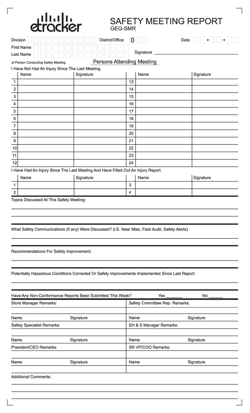 20+ Safety Meeting Sign In Sheet Fill Out And Sign Printable Pdf Regarding Monthly Safety Meeting Template